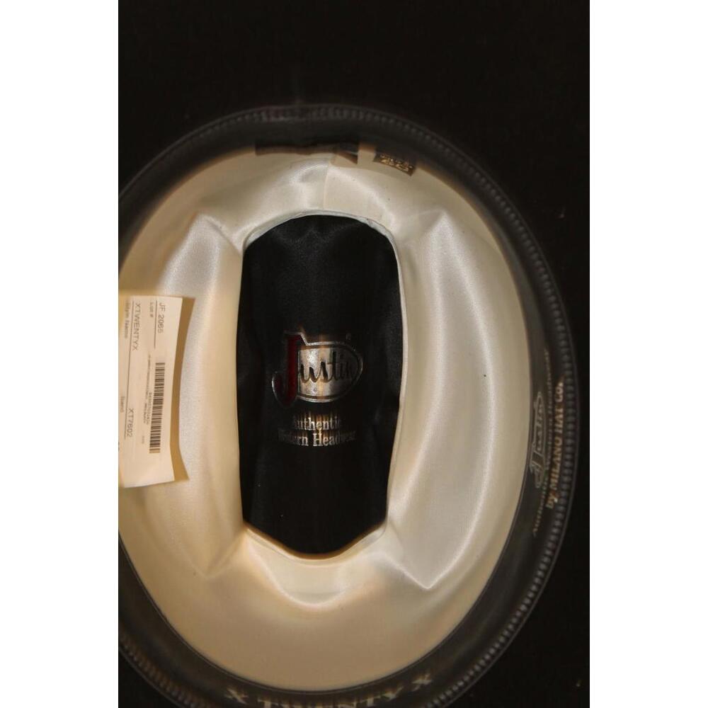 Justin Black Cowboy Hat Sz. 7 1/2 XTWENTYX - Picture 10 of 15